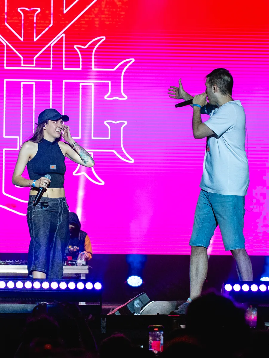 Sara Socas y Chuty en concierto